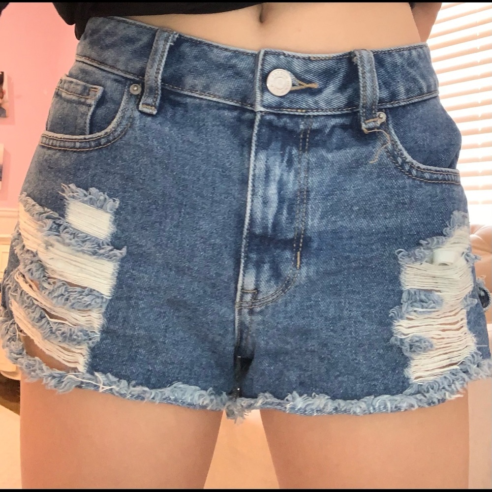 pacsun denim shorts